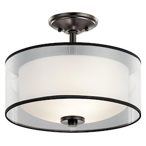 Tallie - 2 light Semi-Flush Mount - 11.5 inches tall by 13.5 inches wide