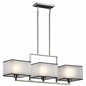 Kailey - 3 Light Linear Chandelier - With Transitional Inspirations - 13 Inches Tall By 9 Inches Wide