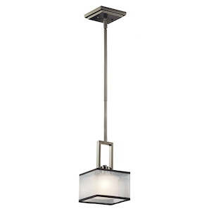 Kailey - 1 Light Mini-Pendant - With Transitional Inspirations - 10 Inches Tall By 6 Inches Wide - 409648