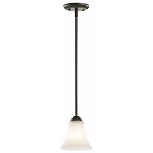 Keiran - 1 Light Mini Pendant - with Transitional inspirations - 6.75 inches tall by 6 inches wide