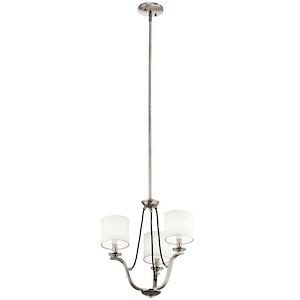 Thisbe - 3 Light Mini Chandelier - 19.5 Inches Tall By 18 Inches Wide