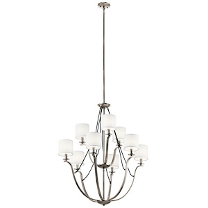 Thisbe - 9 Light 2-Tier Chandelier - 38 Inches Tall By 33 Inches Wide - 1216256