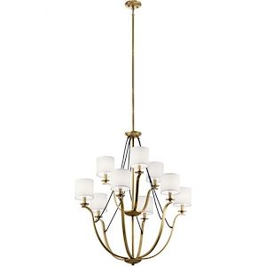 Thisbe - 9 Light 2-Tier Chandelier In Traditional Style-38 Inches Tall and 33 Inches Wide