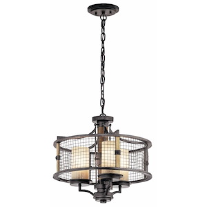 Ahrendale - 3 Light Chandelier - With Lodge/Country/Rustic Inspirations - 16.75 Inches Tall By 17.75 Inches Wide - 456927