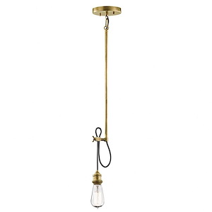 Rumer - 1 Light Convertible Pendant In Vintage Industrial Style-13.25 Inches Tall and 1.75 Inches Wide