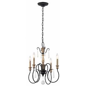 Kimberwick - 4 Light Chandelier - With Lodge/Country/Rustic Inspirations - 20.25 Inches Tall By 18 Inches Wide
