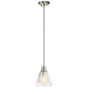 Evie - 1 Light Mini Pendant - With Transitional Inspirations - 7.75 Inches Tall By 6.5 Inches Wide - 456914