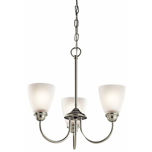 Jolie - 3 Light Mini Chandelier - with Transitional inspirations - 18 inches tall by 18 inches wide