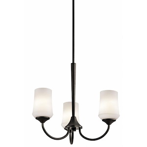 Aubrey - 3 Light Small Chandelier - with Transitional inspirations - 19.25 inches tall by 21.5 inches wide