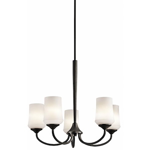 Aubrey - 5 Light Medium Chandelier - with Transitional inspirations - 23 inches tall by 25 inches wide - 456896