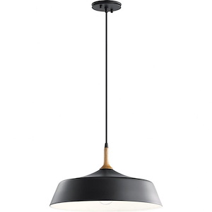 Danika - 1 light Pendant - with Mid-Century/Retro inspirations - 9.25 inches tall by 16.25 inches wide - 457009