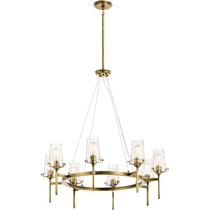Alton - 8 Light Large Chandelier In Vintage Industrial Style-36 Inches Tall and 38 Inches Wide - 1216585