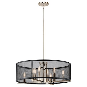 Titus - 8 Light Chandelier - 9.75 Inches Tall By 25 Inches Wide
