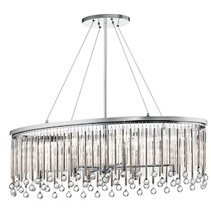Piper - 6 Light Oval Chandelier - 13.5 Inches Wide