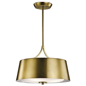 Maclain - 3 Light Convertible Pendant In Mid-Century Modern Style-11.75 Inches Tall and 16 Inches Wide