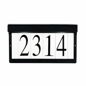 1 Light Address Light - with Utilitarian inspirations - 7 inches tall by 12.25 inches wide