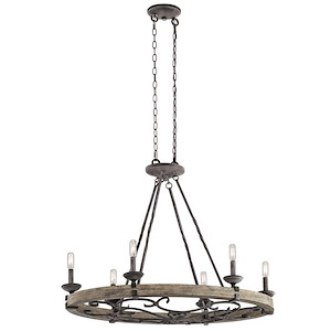 Taulbee - 6 Light Oval Chandelier - 28 Inches Tall By 18 Inches Wide