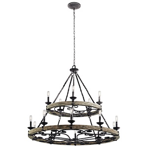 Taulbee - Fifteen Light 2-Tier Large Chandelier - 38.75 Inches Tall By 44 Inches Wide