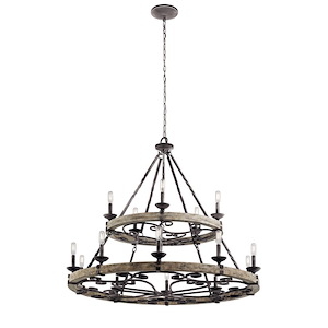 Taulbee - Fifteen Light 2-Tier Large Chandelier - 38.75 Inches Tall By 44 Inches Wide - 493036