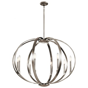 Elata - 8 light Round Chandelier - with Soft Contemporary inspirations - 26.5 inches tall by 36 inches wide - 532199