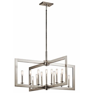 Cullen - Thirteen Light Linear Chandelier - With Soft Contemporary Inspirations - 22.25 Inches Tall By 38.75 Inches Wide