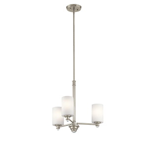 Joelson - 3 Light Small Chandelier - with Transitional inspirations - 18.5 inches tall by 20 inches wide - 548085