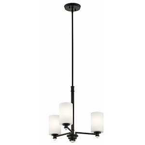 Joelson - 3 Light Small Chandelier - with Transitional inspirations - 18.5 inches tall by 20 inches wide