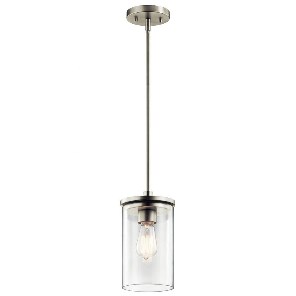 Kichler Lighting 43996 Crosby - 1 light Mini Pendant - with Contemporary inspirations - 10.75 inches tall by 6 inches wide