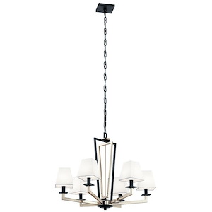 Dancar - 6 Light Medium Chandelier - With Soft Contemporary Inspirations - 22 Inches Tall By 28 Inches Wide - 1216587