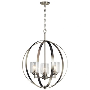 Winslow - 3 Light Medium Round Chandelier - 30.75 Inches Tall by 24.5 Inches Wide