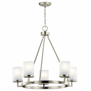 Daimlen - 5 Light Medium Chandelier - With Transitional Inspirations - 24.25 Inches Tall By 26.75 Inches Wide - 819776
