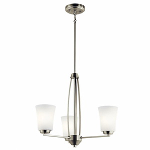 Tao - 3 light Small Chandelier - 18.75 inches tall by 21.75 inches wide - 687951