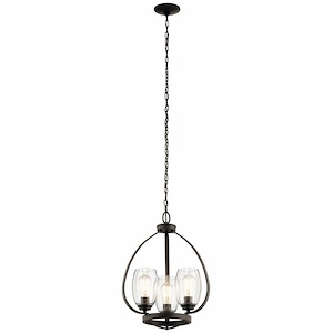 Tuscany - 3 light Mini Chandelier - 21 inches tall by 17 inches wide