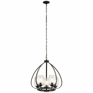 Tuscany - 5 light Small Chandelier - 24 inches tall by 22 inches wide