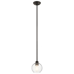 Harmony - Mini-pendant 1 Light - with Transitional inspirations - 7.75 inches tall by 6.5 inches wide - 687941