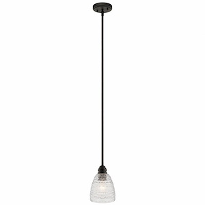 Karmarie - 1 light Mini Pendant - with Transitional inspirations - 8.75 inches tall by 5.5 inches wide - 819664