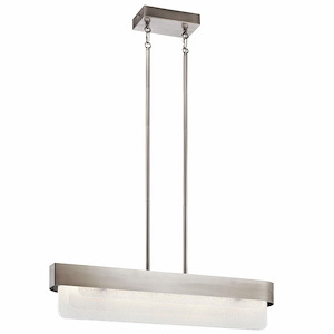 Serene - 64W 2 Led Linear Chandelier - 6 Inches Wide - 1216502