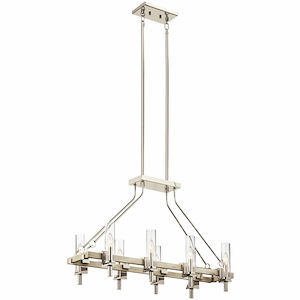 Telan - 8 Light Linear Chandelier - 23.25 Inches Tall By 13.75 Inches Wide - 732813