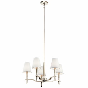 Kinsey - 5 Light Chandelier - With Transitional Inspirations - 14 Inches Tall By 26.5 Inches Wide - 819789