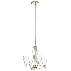 Kayva - 22W 9 Led Small Chandelier - With Traditional Inspirations - 20.25 Inches Tall By 20.25 Inches Wide