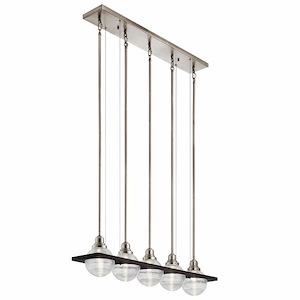 Potomi - 5 Light Linear Chandelier - 7 Inches Wide
