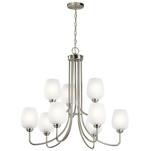 Valserrano - 9 light 2-Tier Chandelier - 29.5 inches tall by 31.75 inches wide