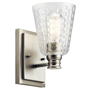 Nadine - 1 Light Wall Sconce - With Transitional Inspirations - 9.25 Inches Tall By 5.25 Inches Wide - 551660