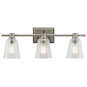 Nadine - 3 Light Bath Vanity Approved For Damp Locations - With Transitional Inspirations - 9.25 Inches Tall By 25 Inches Wide - 551658