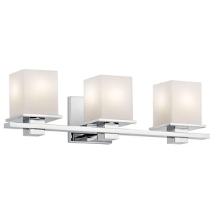 Tully - 3 Light Transitional Bath Vanity Approved for Damp Locations - with Soft Contemporary inspirations - 6.5 inches tall by 24 inches wide - 440961