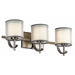 Tallie - 3 Light Swing Arm Bath Vanity Approved for Damp Locations - with Transitional inspirations - 7.5 inches tall by 20.5 inches wide