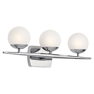 Jasper - 3 Light Bath Vanity In Mid-Century Modern Style-7.75 Inches tall and 24.5 Inches wide - 1216591