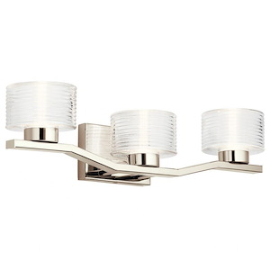 Lasus - 3 Light False Approved For Damp Locations - With Contemporary Inspirations - 6 Inches Tall By 24 Inches Wide