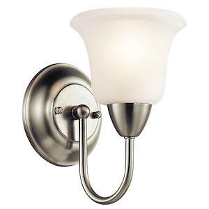 Nicholson - 1 Light Wall Sconce - with Transitional inspirations - 10 inches tall by 6 inches wide - 254104