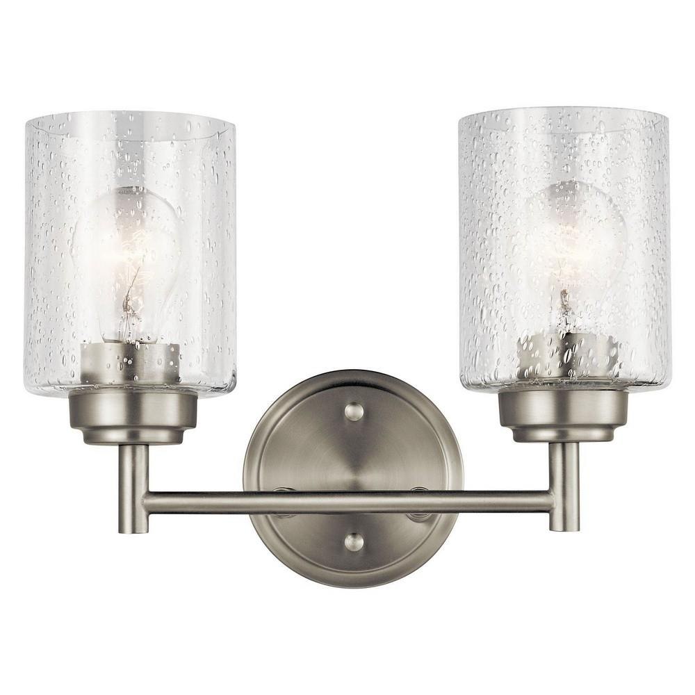 Kichler Lighting 45885 Winslow - 2 Light Bath Vanity Approved for Damp Locations - with Contemporary inspirations - 12.75 inches wide